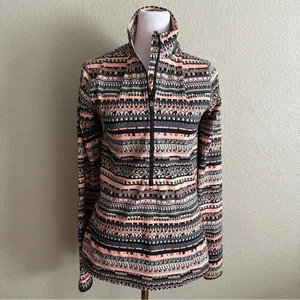 NIKE Pro Dri-Fit Hyperwarm Aztec Print 1/2 Zip Pullover Long Sleeve Top Sz. M thumbnail 5