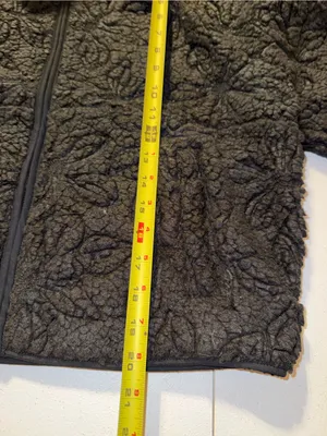 Roxy Blurry Cloud Full Zip Polar Fleece Floral Sherpa Mock Neck Black Medium NEW thumbnail 5