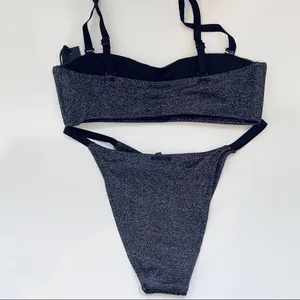 NEW Kendall and Kylie black glitter 2-piece thumbnail 3