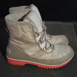 Sorel Women's Tivoli II Winter Boots - White Gray Waterproof Size 10‎ EUC thumbnail 2