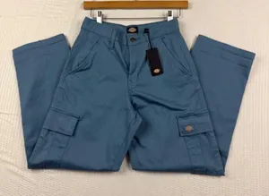 Dickies Womens Blue Slate Straight Leg Cargo Pants Size 24R New thumbnail 1