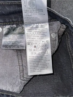 Levis Premium 501 Skinny Jeans Distressed Black Denim Button Fly High Rise 24x28 thumbnail 10
