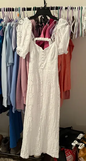 Lulus White Midi Dress thumbnail 6