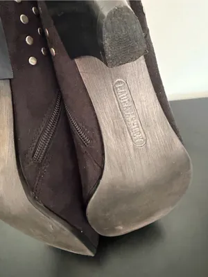 Laura Ashley Faux Suede Ankle Boots with Silver Studs Lafindon 9 Whimsigoth thumbnail 11