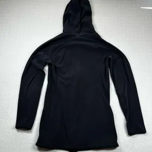 Columbia Fleece Zip Up Hoodie Womens Small Black Full Zip Jacket thumbnail 2
