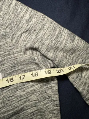 PINK Victoria’s Secret Gray Marled Quarter Zip Sweatshirt Small Y2K Varsity thumbnail 5