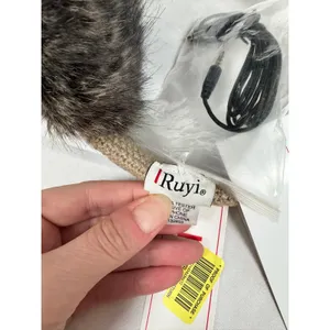 Ruyi Music Warm Knit Earmuffs with Built-in Headphones Tan Faux Fur‎ NWT thumbnail 6