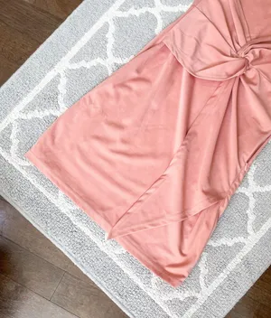 Showpo Blush Pink Front Knot Mini Dress thumbnail 5