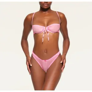Skims Romance Balconette Bra Bubble Gum Size 44DD thumbnail 10