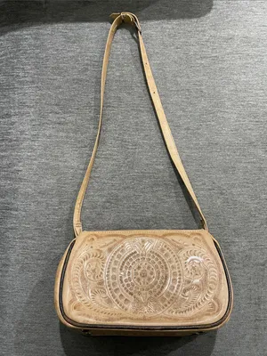 Tooled Genuine Leather Mexican Purse Vintage thumbnail 4