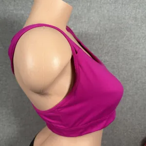 Victoria Sport Large Sports Bra Womens Pink Criss Cross Straps‎ Stretch Scoop thumbnail 5