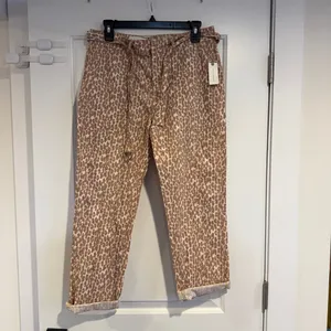 Anthropologie The Wanderer Leopard Print Women's 29 Utility Tapered Pants NWT thumbnail 7