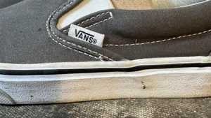 Vans Classic 721565 Slip On Womens Gray Athletic Casual Shoes Sneakers Size 6 thumbnail 6