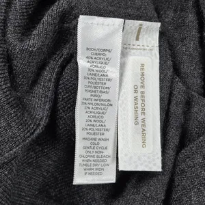 Ann Taylor LOFT Womens Small Gray V-Neck Button Front Wool Blend Cardigan 306176 thumbnail 4