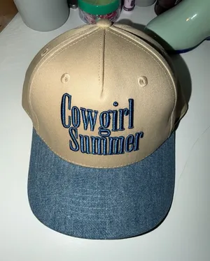 Cowgirl Summer Tan and Blue Cap thumbnail 1