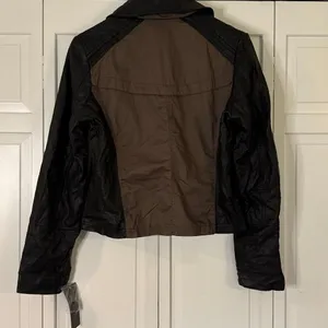 Mossimo NWT quilted faux leather moto jacket size large thumbnail 10