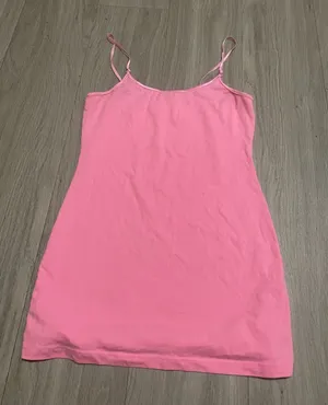 Women’s Pink Spaghetti Strap Tank top Size M thumbnail 1