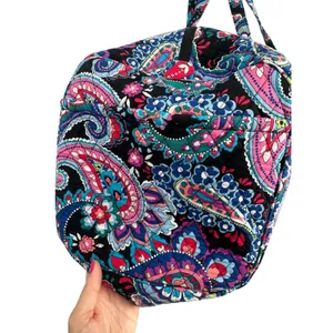 Vera Bradley Duffle Bag Women Large Multicolor Paisley Quilted Travel Weekender thumbnail 7