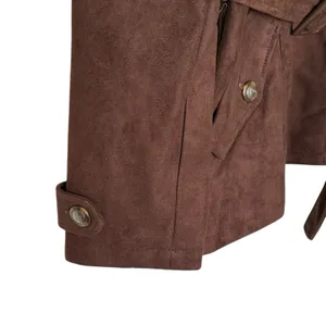 Armani Collezioni NWT Suede Jacket Sz M Suede chocolate brown leather thumbnail 8
