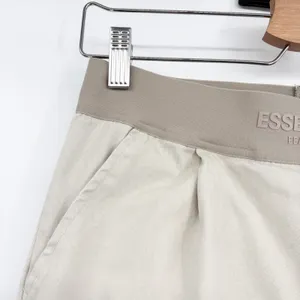 Fear of God Essentials Womens Khaki Logo‎ Waistband Relaxed Trouser Pants Size M thumbnail 4