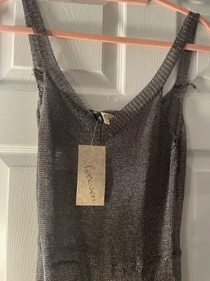 12th Tribe Metallic Knit Jumpsuit thumbnail 2