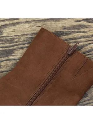Sun + Stone Womens Tiannaa Faux Micro Suede Ankle Boots Russet Brown 9.5M thumbnail 6