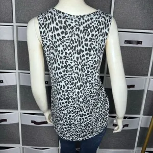 Victoria's Secret Pink Gray Animal Cheetah Pocket Tunic Tank Top Shirt Small thumbnail 2