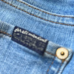 7 For All Mankind jeans high waisted, 2 tone crop jeans- y2k thumbnail 13