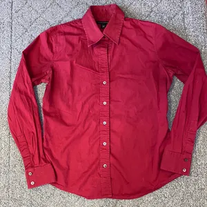 Banana Republic Button Down Burgundy Top thumbnail 1