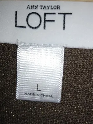Loft L Golden Sparkle Cowl Neck Sleeveless Top thumbnail 4