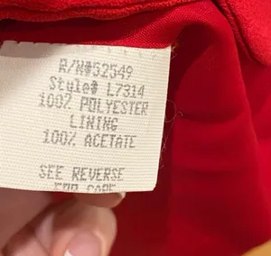 Vintage 90s Laundry Red Mini Scallop Sheath Shift Dress Scalloped 10 Party thumbnail 5