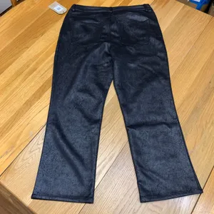 Frye and Co‎ Womens Black Coated Textured Flare Leg Pants Size 16 NWT 110007607 thumbnail 5