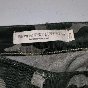 Pilcro And The Letterpress Womens Camo High Rise Skinny Corduroy Pants 29‎ thumbnail 4