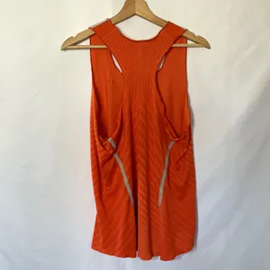 Nike dri‎ fit rolled hem vintage running tank top women's size L racerback style thumbnail 6