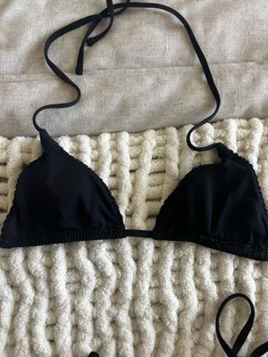 black womens bikini set thumbnail 2