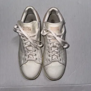 Adidas Stan Smith Shoes Womens Size 10.5 White Pink Leather Tennis‎ Sneakers thumbnail 8