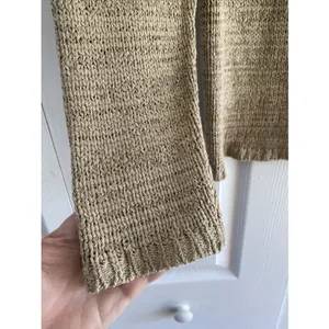 Chico's Design Silk Blend Knit Sweater Womens Size L 2 Tan‎ Beige Vtg Crewneck thumbnail 4