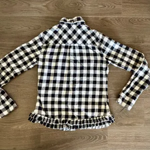 Y2K Victoria’s Secret Pink Buffalo Check Plaid Flannel Shirt XS/S Ruffle Cowgirl thumbnail 10