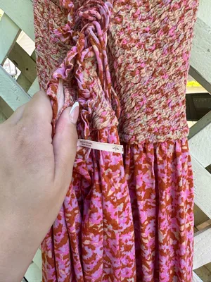 Free People Pink One I Love Midi Dress thumbnail 8