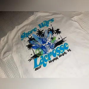 Shore Wars Lacrosse Graphic Virginia Beach, VA 2017 Size Medium White thumbnail 4