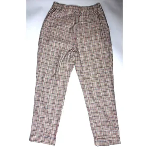 Lost + Wander Women Plaid High Waisted Trousers Tan Blue Multi Size M WPLS4008 thumbnail 9