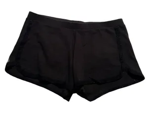 Victoria's Secret Womens Size Small Pajama Shorts Sweatshorts Black Crochet Lace thumbnail 1