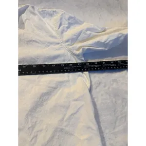 Madewell The Linen Blend Shirt Sz Medium White Button Up Classic Core Side Slit thumbnail 12