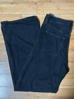 Levi’s Ribcage Wide Leg Black Size 32 Zipper Tall thumbnail 8