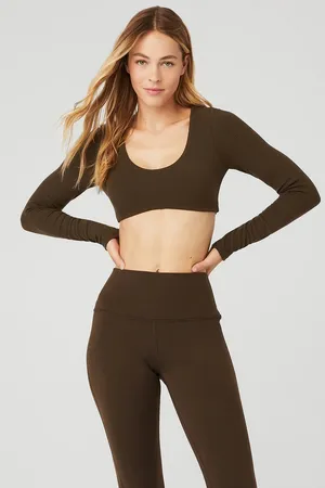Alo Yoga Long Sleeve Crop thumbnail 1