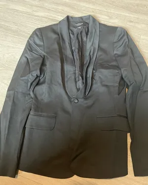 Express Black Single-Button Blazer thumbnail 1