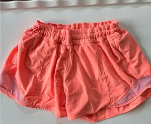 Orange Lululemon Hotty Hot Shorts 4" thumbnail 1
