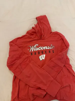 Wisconsin Badgers Sweatshirt Red Size 1X thumbnail 2