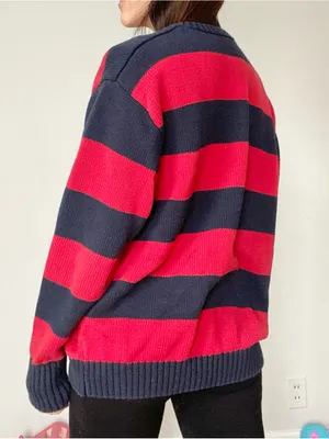J GALT striped pullover sweater Red Size undefined thumbnail 6