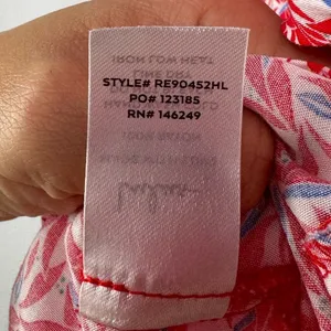 Lulus Dondi Print Tie-Front Short Sleeve Romper in Red and‎ White Size Small thumbnail 11